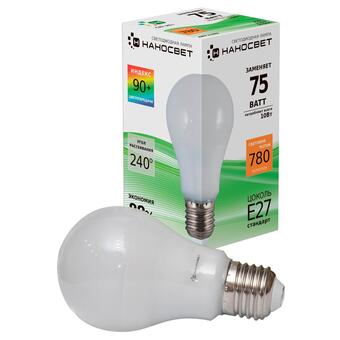 Лампа светодиодная Наносвет E27 10W 2700K матовая LE-GLS-10/E27/927 L162
