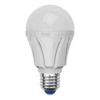 Лампа светодиодная Uniel E27 8W 4000K матовая LED-A60 8W/NW/E27/FR PLP01WH UL-00001523