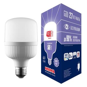 Лампа LED сверхмощная Volpe E27 50W 6500K матовая LED-M80-50W/6500K/E27/FR/NR UL-00006792