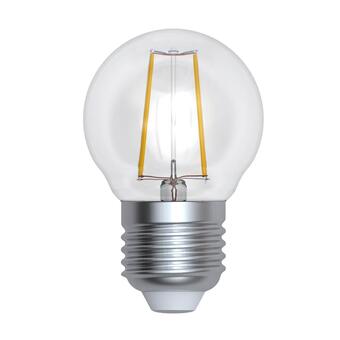 Лампа светодиодная филаментная диммируемая Uniel E27 9W 4000K прозрачная LED-G45-9W/4000K/E27/CL/DIM GLA01TR UL-00005194