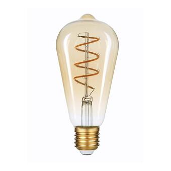Лампа светодиодная филаментная Hiper E27 6W 2400K янтарная HL-2211