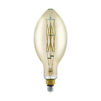 Лампа светодиодная диммируемая филаментная Eglo E27 8W 3000K дымчатая 11843
