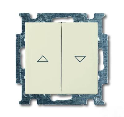 Выключатель жалюзи с фиксацией ABB Basic55 слоновая кость 2CKA001012A2147