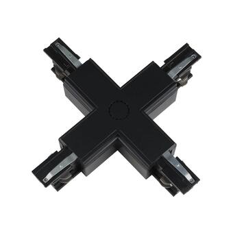Соединитель для шинопроводов Х-образный Uniel UBX-A41 Black 09748