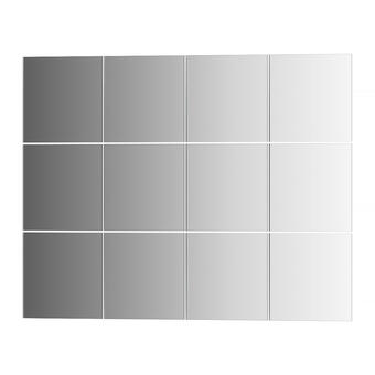 Комплекты зеркальной плитки со шлифованной кромкой 12шт. EVOFORM REFLECTIVE BY 1402