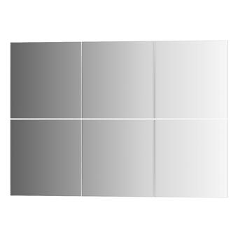 Комплекты зеркальной плитки со шлифованной кромкой 6 шт EVOFORM REFLECTIVE BY 1404