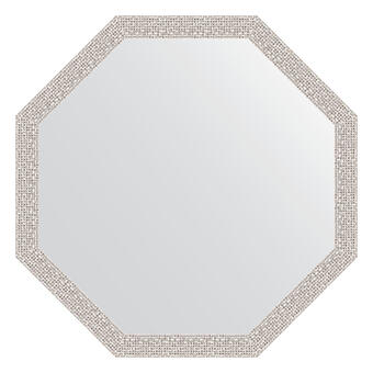 Зеркало в багетной раме - мозаика хром 46 mm (68,2Х68,2см) EVOFORM OCTAGON BY 3681