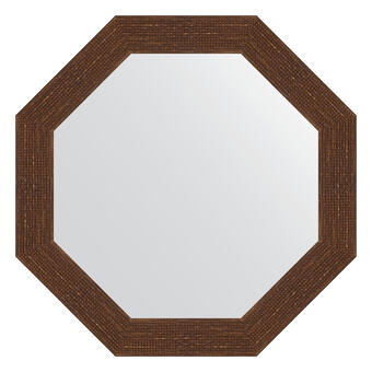 Зеркало в багетной раме - мозаика античная медь 70 mm (63,0Х63,0см) EVOFORM OCTAGON BY 3740