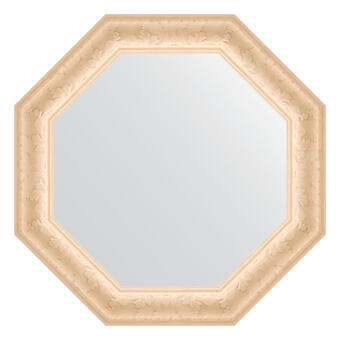 Зеркало в багетной раме - старый гипс 82 mm (65,2Х65,2см) EVOFORM OCTAGON BY 3770
