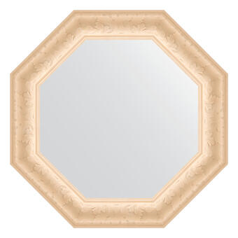 Зеркало в багетной раме - старый гипс 82 mm (60x60см) EVOFORM OCTAGON BY 7330