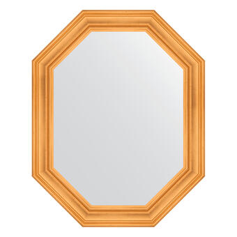 Зеркало в багетной раме - травленое золото 99 mm (79x99см) EVOFORM POLYGON BY 7208