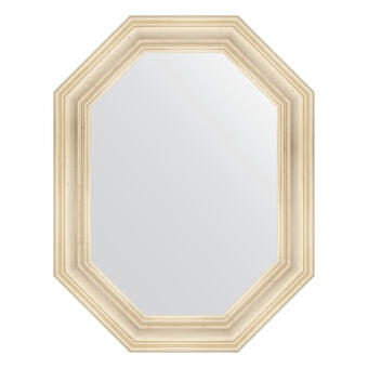Зеркало в багетной раме - травленое серебро 99 mm (69x89см) EVOFORM POLYGON BY 7211