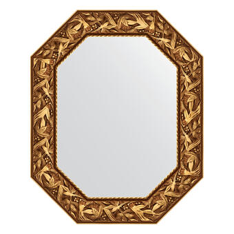 Зеркало в багетной раме - византия золото 99 mm (63x78см) EVOFORM POLYGON BY 7222