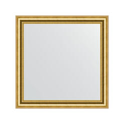 Зеркало в багетной раме - состаренное золото 67 mm (76х76см) EVOFORM DEFENITE BY 1031