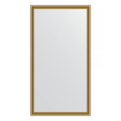 Зеркало в багетной раме - бусы золотые 46 mm (72х132см) EVOFORM DEFENITE BY 1097