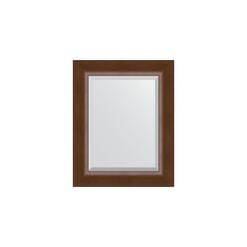 Зеркало с фацетом в багетной раме - орех 42х52cm Evoform Exclusive BY 1359