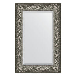 Зеркало с фацетом в багетной раме - византия серебро 99 mm (59х89см) EVOFORM EXCLUSIVE BY 3416