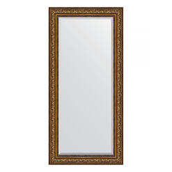 Зеркало с фацетом в багетной раме - виньетка состаренная бронза 109 mm (80х170см) EVOFORM EXCLUSIVE BY 3609