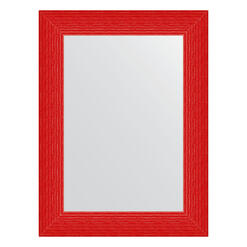 Зеркало в багетной раме - красная волна 89 mm (60x80см) EVOFORM DEFENITE BY 3901