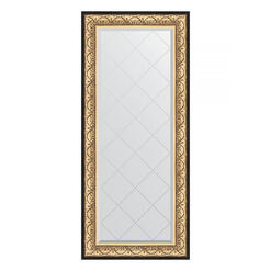 Зеркало с гравировкой в багетной раме - барокко золото 70x160cm Evoform Exclusive-G BY 4165