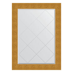 Зеркало с гравировкой в багетной раме - чеканка золотая 76x104cm Evoform Exclusive-G BY 4194