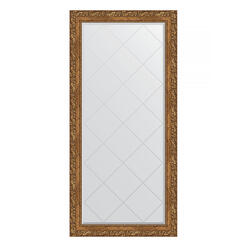 Зеркало с гравировкой в багетной раме - виньетка бронзовая 75x157cm Evoform Exclusive-G BY 4271