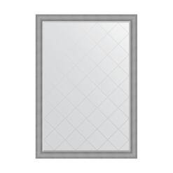 Зеркало с гравировкой в багетной раме - серебряная кольчуга 88 mm (132x187см) EVOFORM EXCLUSIVE-G BY 4552