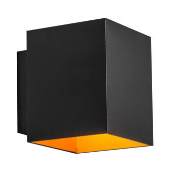 Настенный светильник Zumaline Sola wl square black-gold 91063
