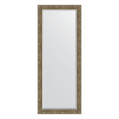 Зеркало напольное с фацетом в багетной раме - виньетка античная латунь 85 mm (80x200см) EVOFORM EXCLUSIVE FLOOR BY 6115