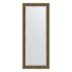 Зеркало напольное с фацетом в багетной раме - вензель серебряный 101 mm (84x204см) EVOFORM EXCLUSIVE FLOOR BY 6132