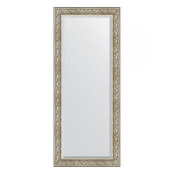 Зеркало напольное с фацетом в багетной раме - барокко серебро 106 mm (85x205см) EVOFORM EXCLUSIVE FLOOR BY 6134