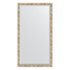 Зеркало напольное с фацетом в багетной раме - прованс с плетением 70 mm (108x198см) EVOFORM EXCLUSIVE FLOOR BY 6144