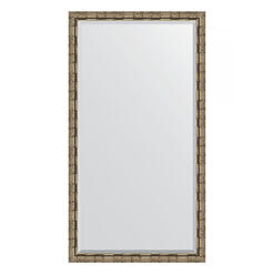 Зеркало напольное с фацетом в багетной раме - серебряный бамбук 73 mm (108x198см) EVOFORM EXCLUSIVE FLOOR BY 6147
