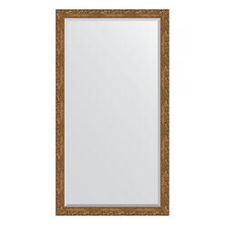 Зеркало напольное с фацетом в багетной раме - виньетка бронзовая 85 mm (110x200см) EVOFORM EXCLUSIVE FLOOR BY 6152