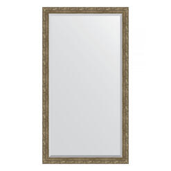 Зеркало напольное с фацетом в багетной раме - виньетка античная латунь 85 mm (110x200см) EVOFORM EXCLUSIVE FLOOR BY 6155