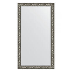Зеркало напольное с фацетом в багетной раме - византия серебро 114x203cm Evoform Exclusive Floor BY 6165
