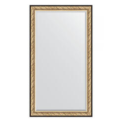 Зеркало напольное с фацетом в багетной раме - барокко золото 106 mm (115x205см) EVOFORM EXCLUSIVE FLOOR BY 6173