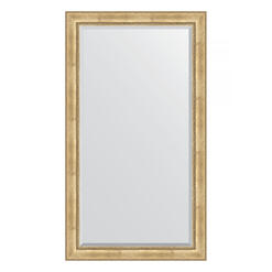 Зеркало напольное с фацетом в багетной раме - состаренное серебро с орнаментом 120 mm (117x207см) EVOFORM EXCLUSIVE FLOOR BY 6178