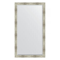 Зеркало напольное с фацетом в багетной раме - алюминий 90 mm (111x201см) EVOFORM EXCLUSIVE FLOOR BY 6182
