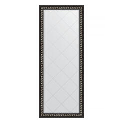 Зеркало напольное с гравировкой в багетной раме - черный ардеко 81 mm (80x199см) EVOFORM EXCLUSIVE-G FLOOR BY 6308