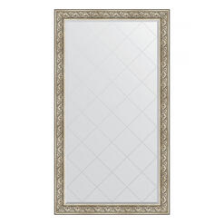 Зеркало напольное с гравировкой в багетной раме - барокко серебро 106 mm (115x205см) EVOFORM EXCLUSIVE-G FLOOR BY 6374