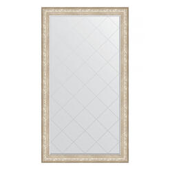 Зеркало напольное с гравировкой в багетной раме - виньетка серебро 109 mm (115x205см) EVOFORM EXCLUSIVE-G FLOOR BY 6376