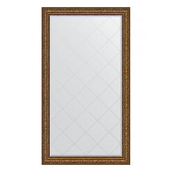 Зеркало напольное с гравировкой в багетной раме - виньетка состаренная бронза 109 mm (115x205см) EVOFORM EXCLUSIVE-G FLOOR BY 6377