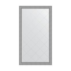 Зеркало напольное с гравировкой в багетной раме - серебряная кольчуга 88 mm (112x202см) EVOFORM EXCLUSIVE-G FLOOR BY 6390