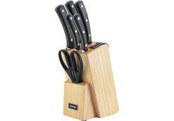Набор из 5 кухонных ножей и блока для ножей с ножеточкой NADOBA HELGA 723016