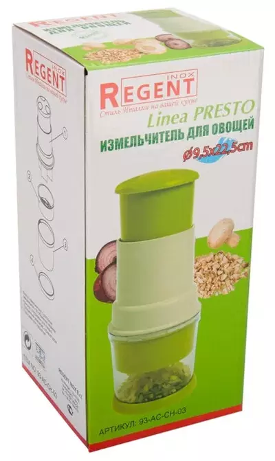 Измельчитель для овощей Linea PRESTO 93-AC-CH-03 REGENT inox