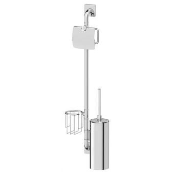 Штанга с 3-мя аксессуарами для туалета 77 cm (хром) (ELLUX) AVA 078