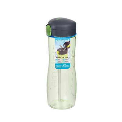 Бутылка для воды с трубочкой Sistema "Hydrate" Тритан 800 мл 630