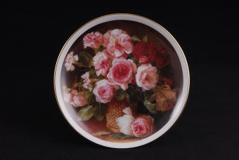 Тарелка настенная Leander 21 см Розовый букет 02110141-1209
