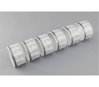 Набор колец для салфеток Leander Сабина Серый орнамент (6 штук) 02164611-1013